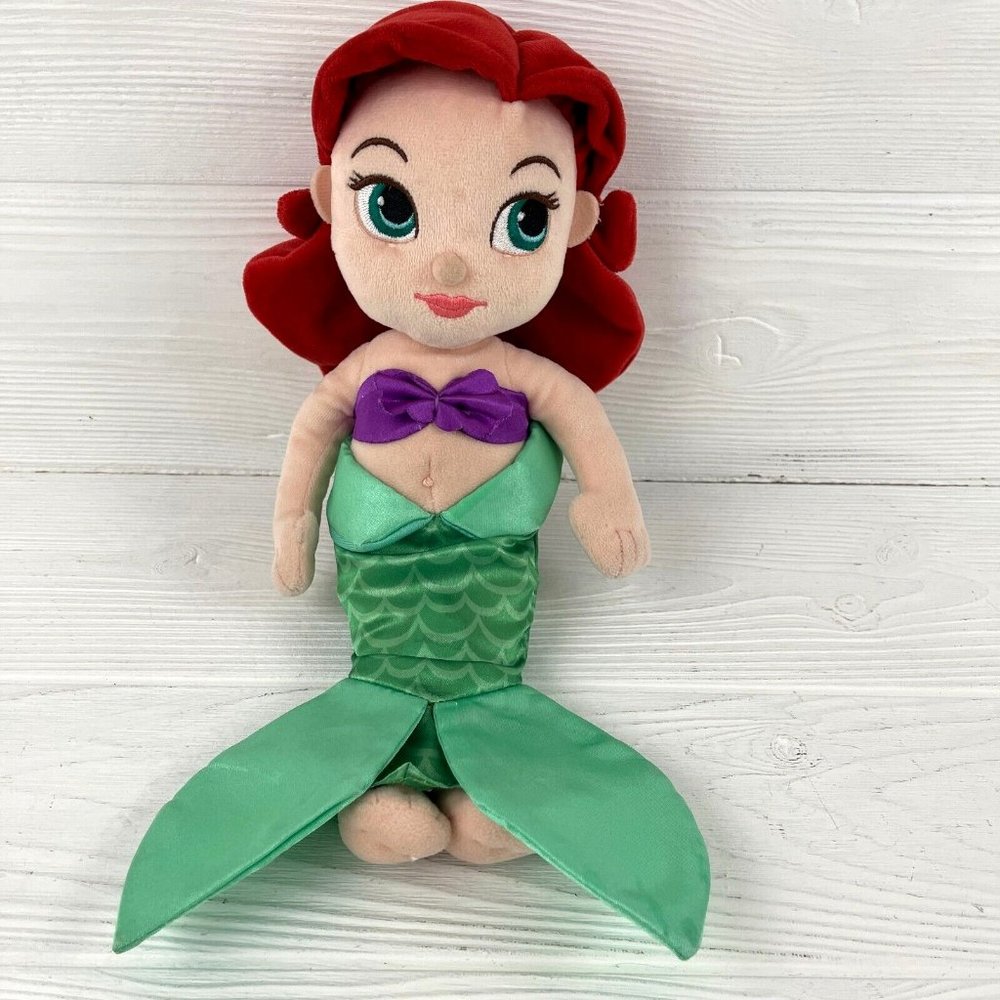 Disney Store Animator's Collection Ariel 12" The Little Mermaid  Plush Doll Toy